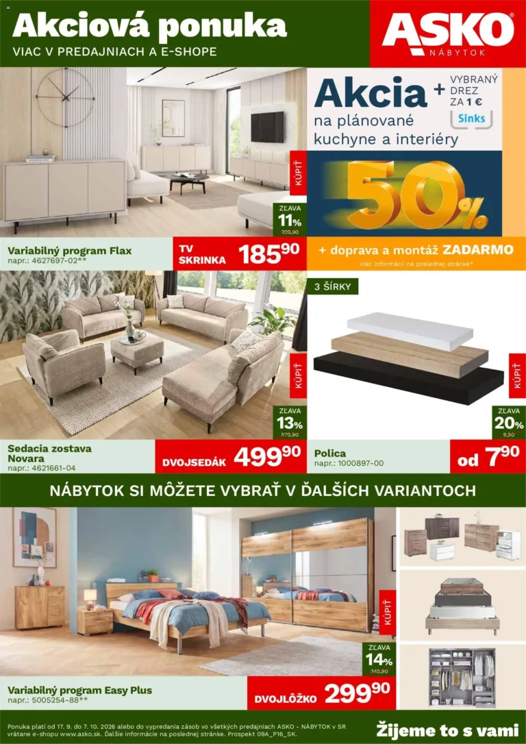 ASKO nábytok leták od 17.09.2026