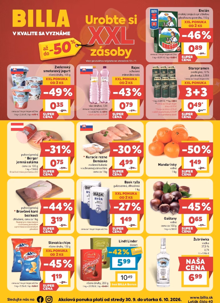 Billa leták od 30.09.2026