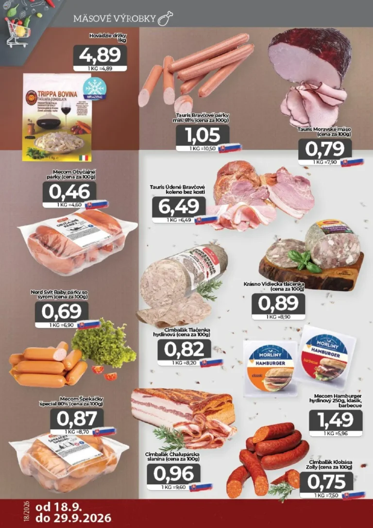 CBA Komfos leták od 18.09.2026