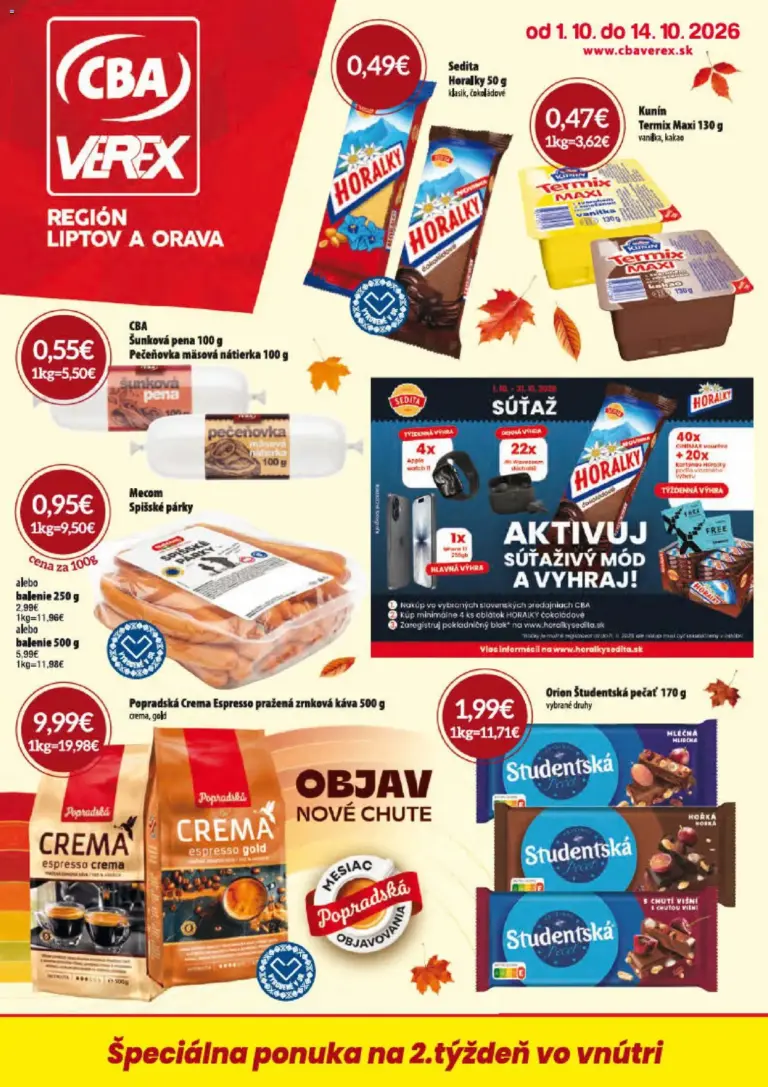 CBA Verex leták od 01.10.2026