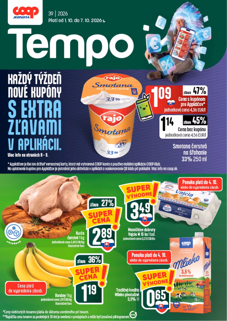 COOP Jednota leták od 01.10.2026