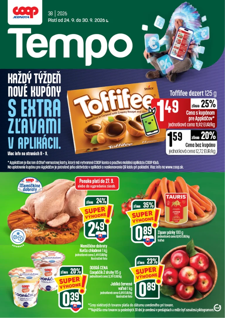 COOP Jednota leták od 24.09.2026