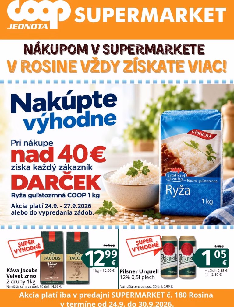 COOP Jednota leták od 24.09.2026