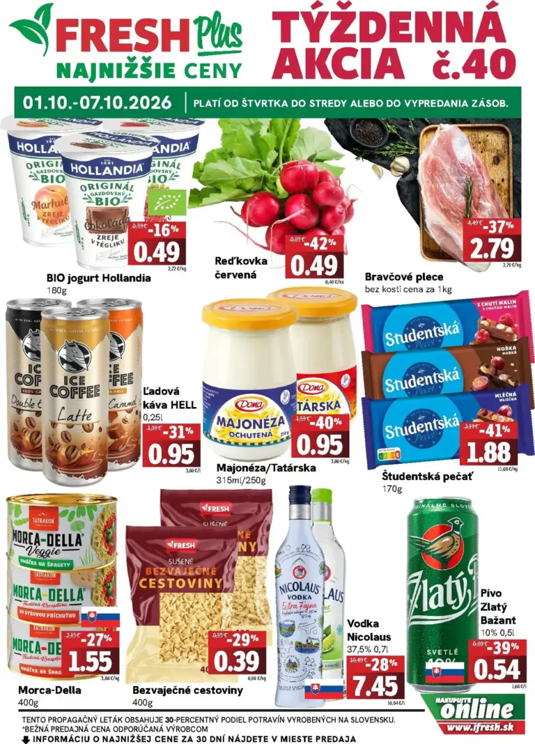 Fresh leták od 01.10.2026