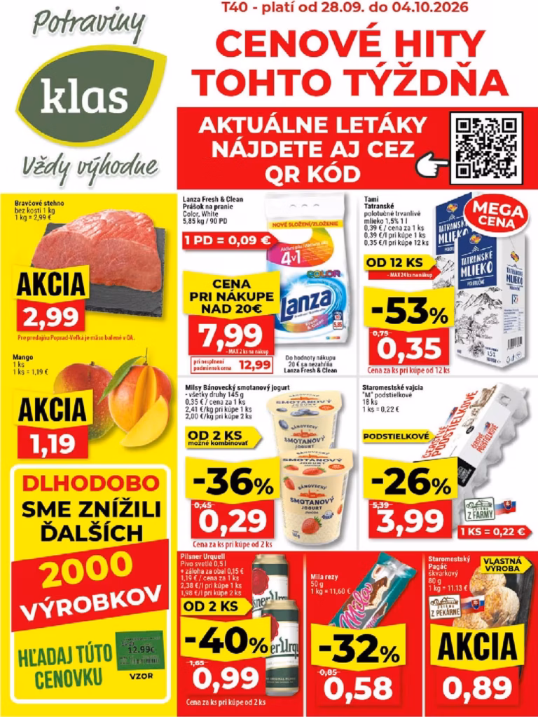 Klas leták od 28.09.2026