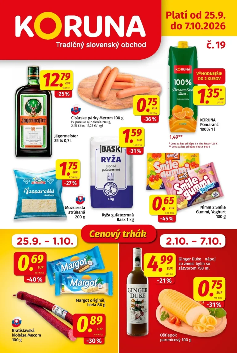 Koruna leták od 25.09.2026