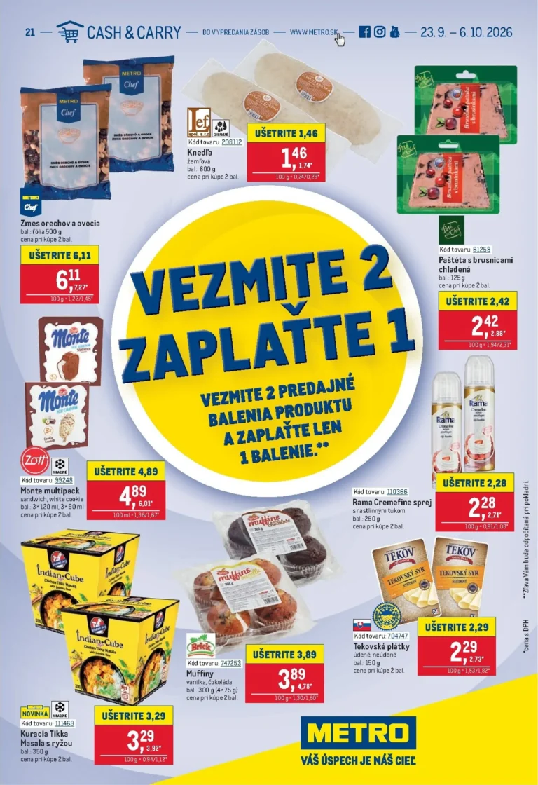 Metro leták od 23.09.2026