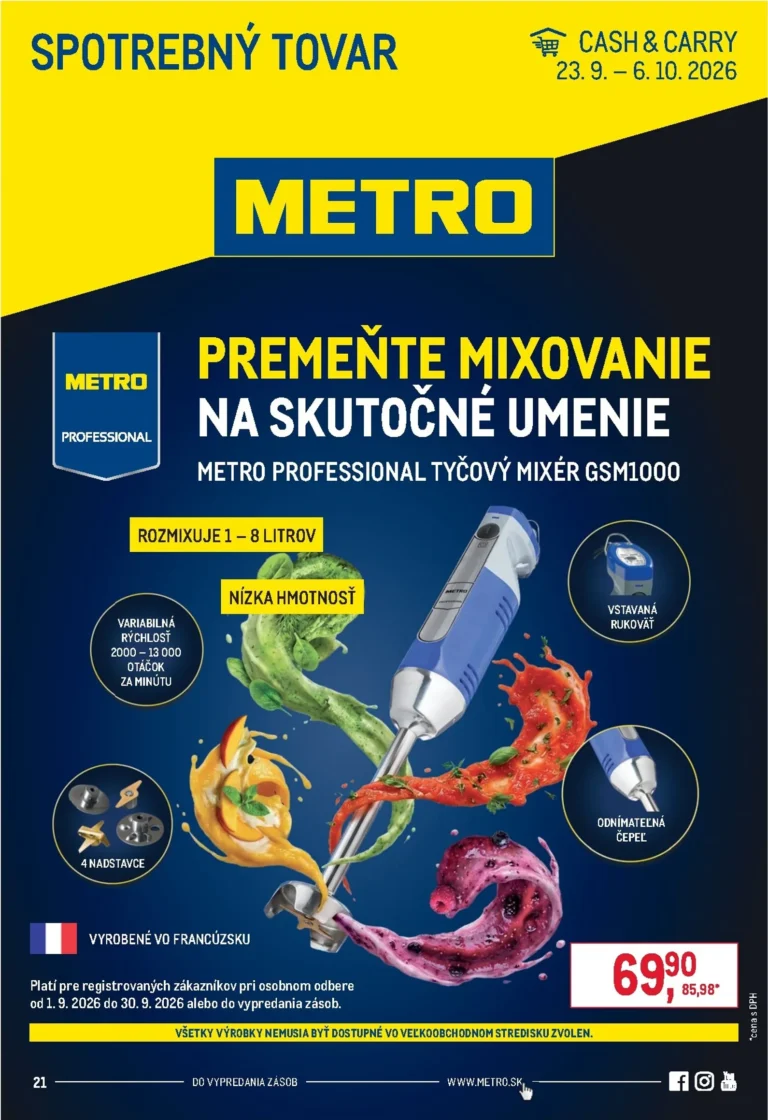 Metro leták od 23.09.2026