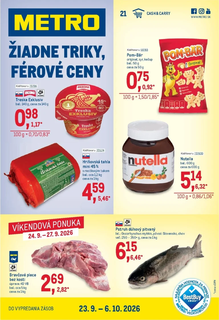 Metro leták od 23.09.2026