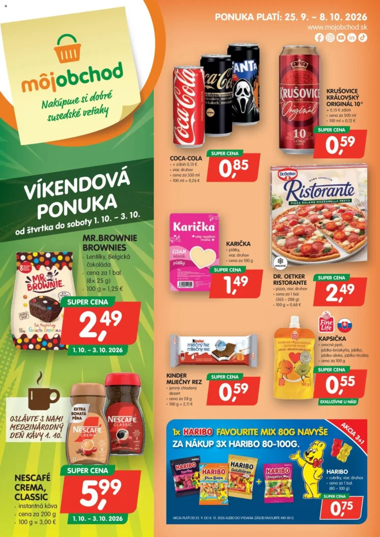 Môj obchod leták od 25.09.2026