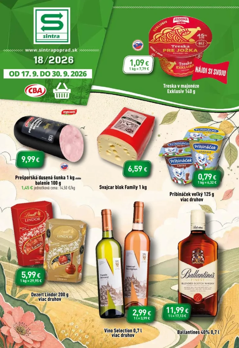 Sintra leták od 17.09.2026