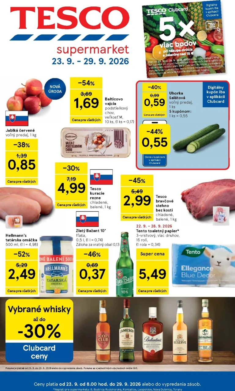 Tesco leták od 23.09.2026
