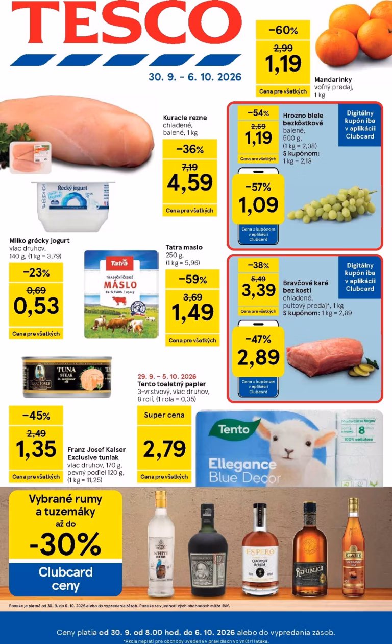 Tesco leták od 30.09.2026